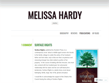 Tablet Screenshot of melissahardy.com